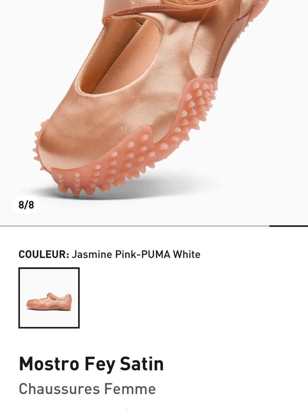 Puma Mostro Fey Satin Women’s Sandals in Jasmine Pink and White